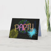 Party Einladung (Vorderseite)