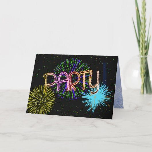 Party Einladung (Vorderseite)