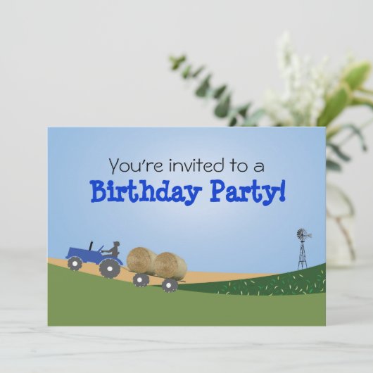 Party Einladung (Stehend Vorderseite)