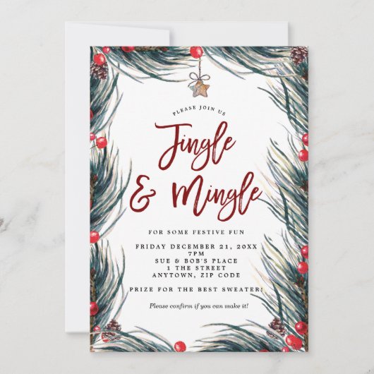 Party Einladung (Vorderseite)