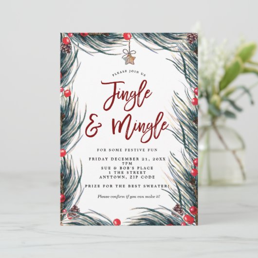 Party Einladung (Stehend Vorderseite)