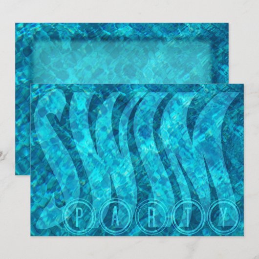 Party Einladung (Vorne/Hinten)