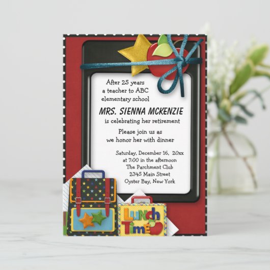 Party Einladung (Stehend Vorderseite)