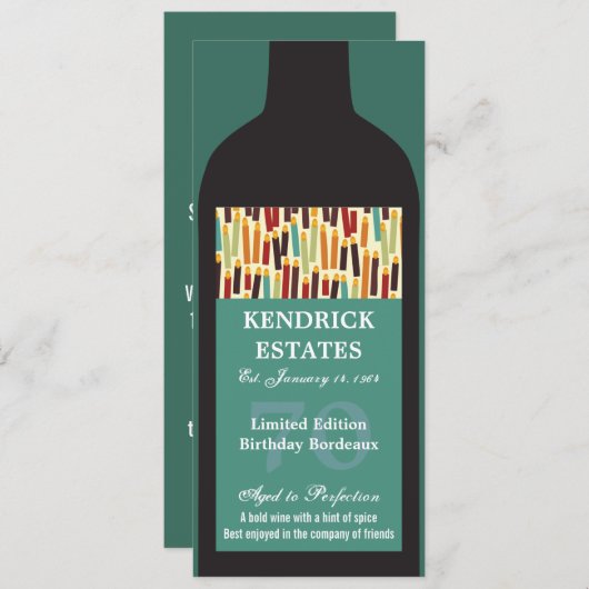 Party Einladung (Vorne/Hinten)