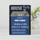 Party Einladung (Stehend Vorderseite)