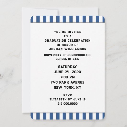 Party Einladung (Rückseite)