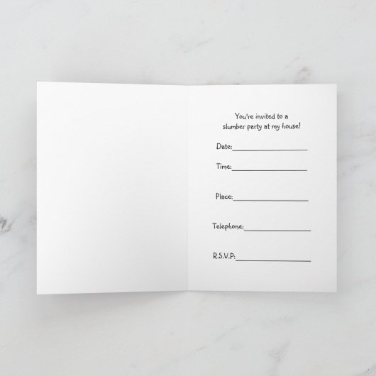 Party Einladung (Innenseite)