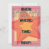 Party Einladung (Rückseite)