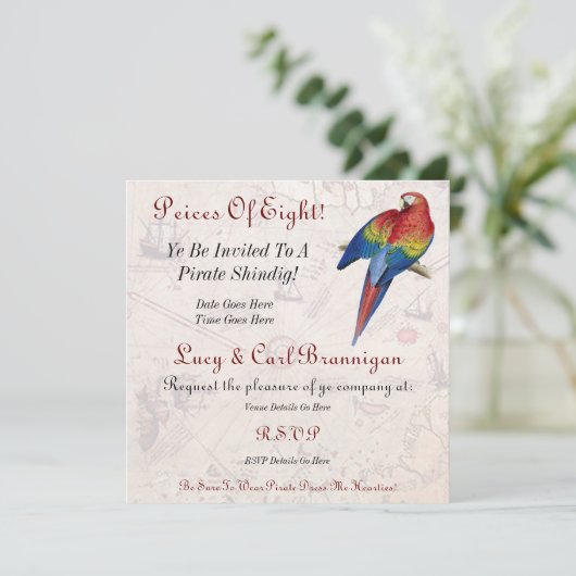 Party Einladung (Stehend Vorderseite)