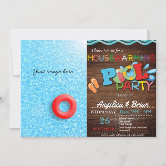 Party Einladung (Vorderseite)