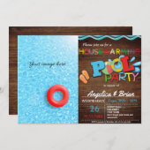 Party Einladung (Vorne/Hinten)