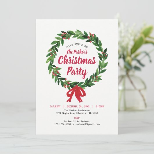 Party Einladung (Stehend Vorderseite)