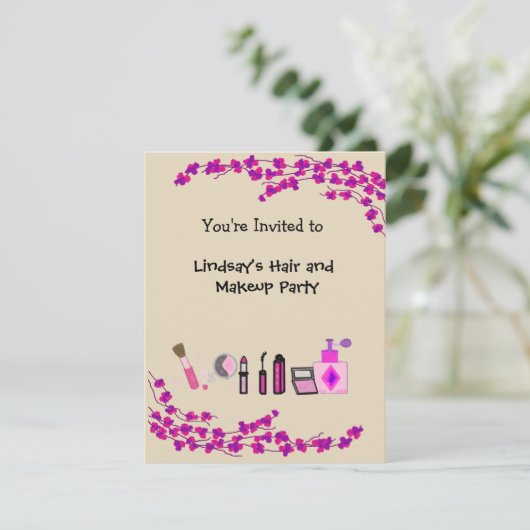 Party Einladung (Stehend Vorderseite)