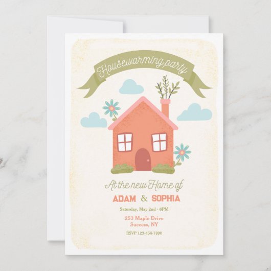 Party Einladung (Vorderseite)