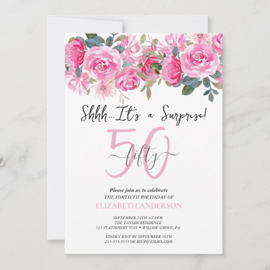 Party Einladung (Vorderseite)