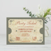 Party Einladung (Stehend Vorderseite)