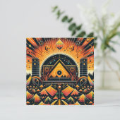 Party Einladung (Stehend Vorderseite)