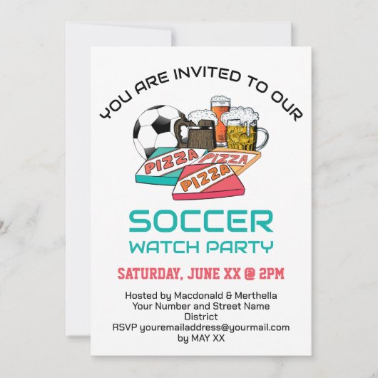 PARTY EINLADUNG (Vorderseite)