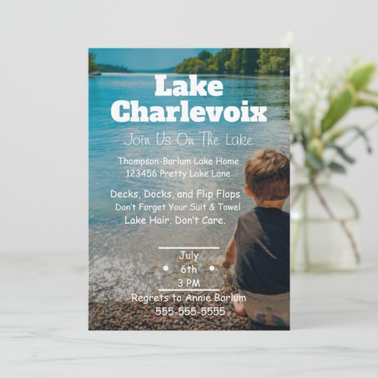 Party Einladung (Stehend Vorderseite)