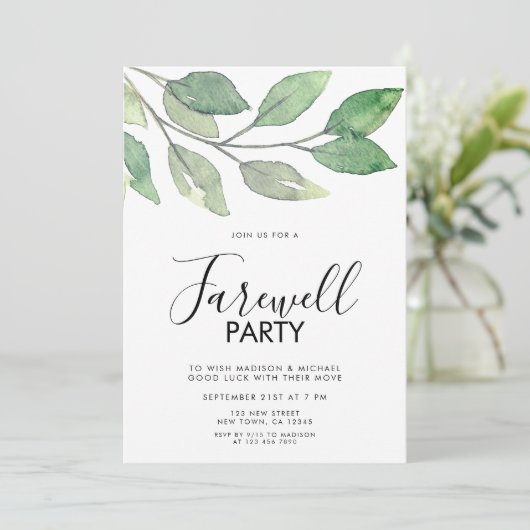 Party Einladung (Stehend Vorderseite)