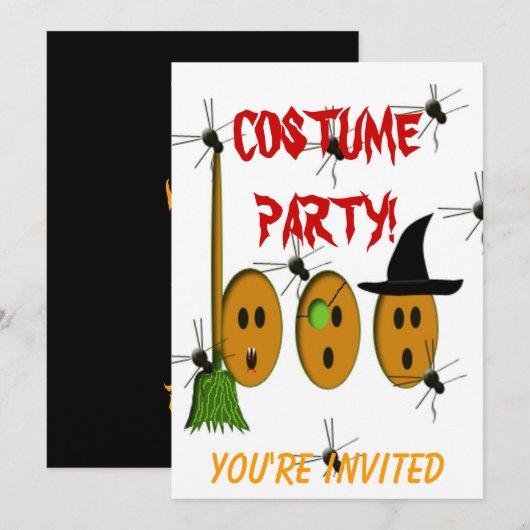 Party Einladung (Vorne/Hinten)