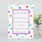 Party Einladung (Stehend Vorderseite)