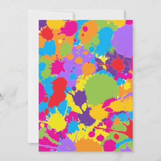 Party Einladung (Rückseite)