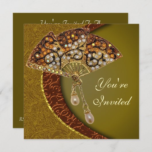 Party Einladung (Vorne/Hinten)