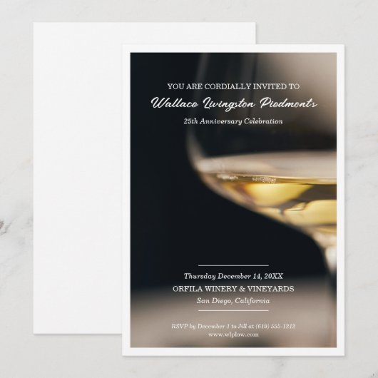 Party Einladung (Vorne/Hinten)