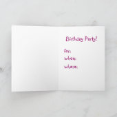 Party Einladung (Innenseite)