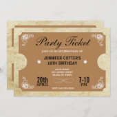 Party Einladung (Vorne/Hinten)