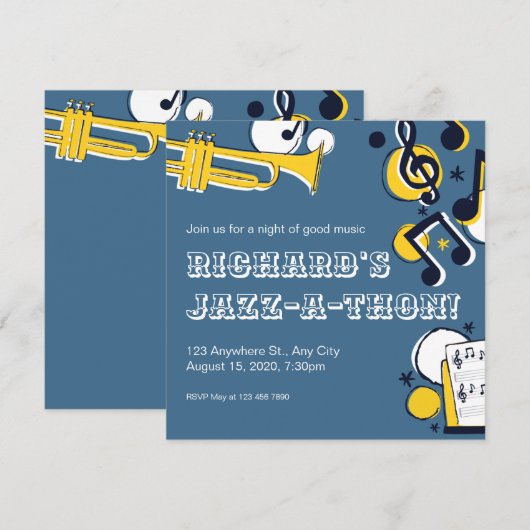 Party Einladung (Vorne/Hinten)