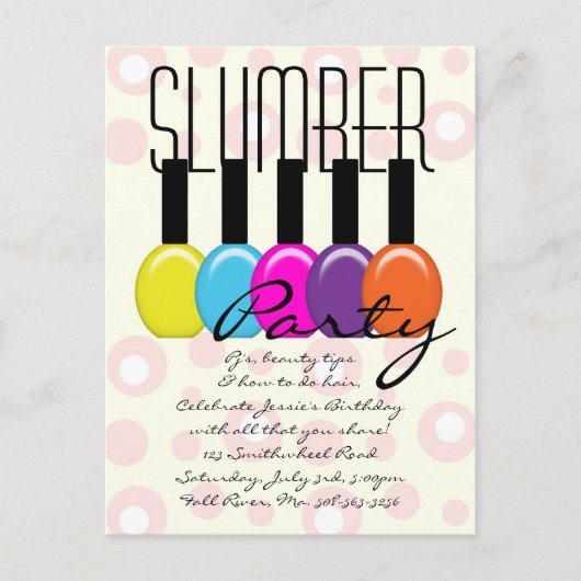 Party Einladung (Vorderseite)