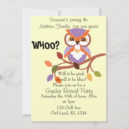 Party Einladung (Vorderseite)