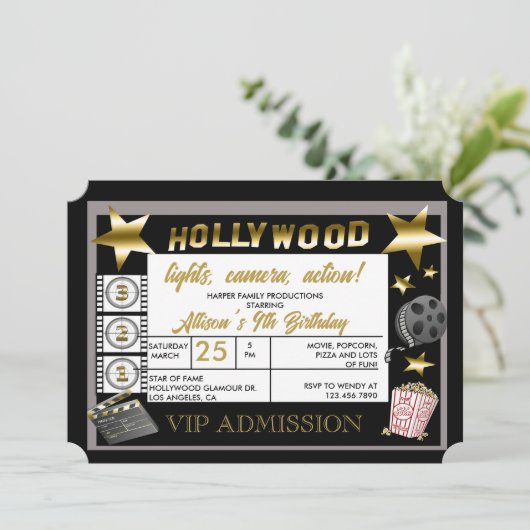 Party Einladung (Stehend Vorderseite)