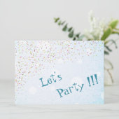 Party Einladung (Stehend Vorderseite)