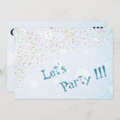 Party Einladung (Vorne/Hinten)