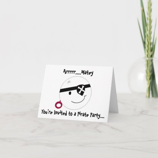 Party Einladung (Vorderseite)