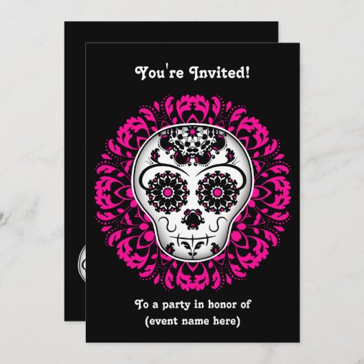 Party Einladung (Vorne/Hinten)