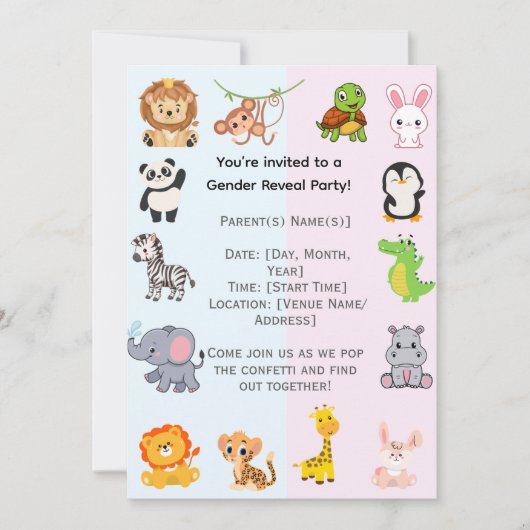 Party Einladung (Vorderseite)