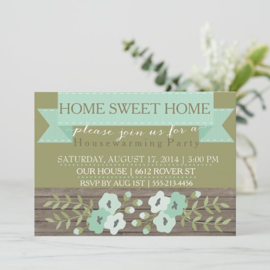 PARTY EINLADUNG (Stehend Vorderseite)