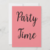 Party Einladung (Vorderseite)