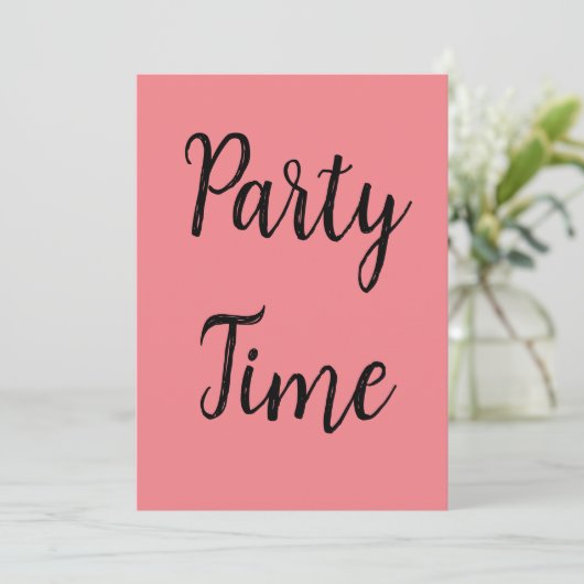 Party Einladung (Stehend Vorderseite)