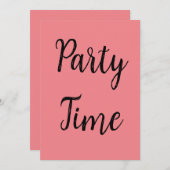 Party Einladung (Vorne/Hinten)