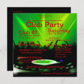 Party Einladung (Vorne/Hinten)