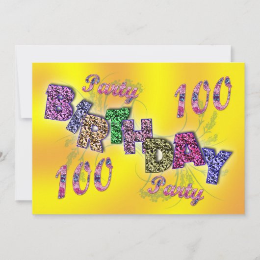 Party Einladung (Vorderseite)