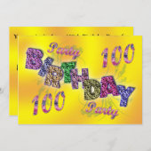 Party Einladung (Vorne/Hinten)