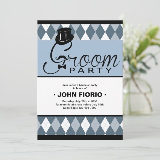 Party Einladung (Stehend Vorderseite)