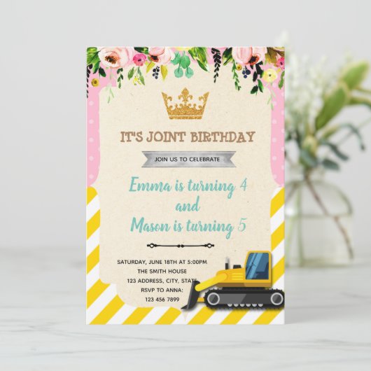 Party Einladung (Stehend Vorderseite)