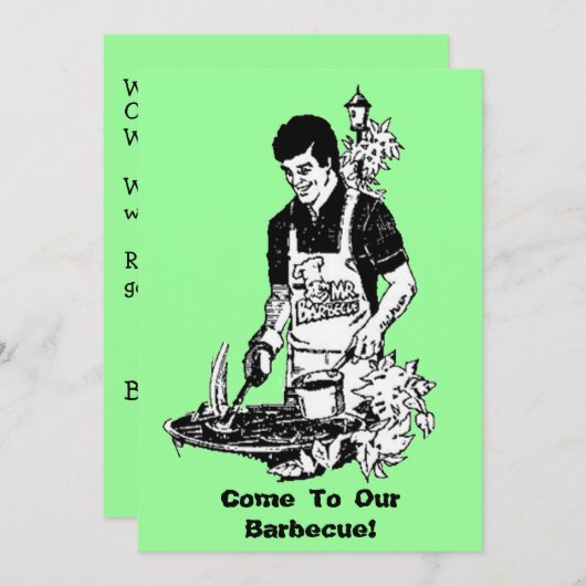 Party Einladung (Vorne/Hinten)